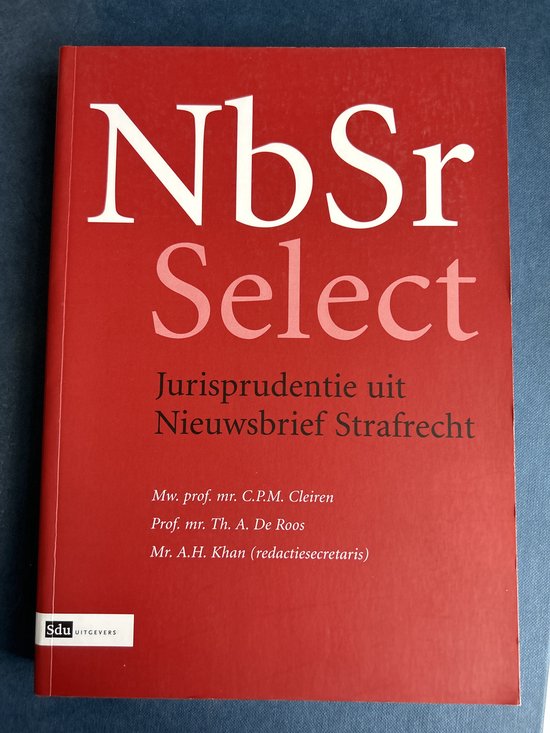 NIEUWSBRIEF STRAFRECHT SELECT - cover
