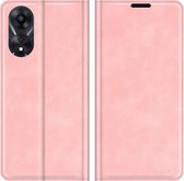 Oppo A78 5G Magnetic Wallet Case - Pink
