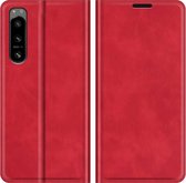 Sony Xperia 5 IV Magnetic Wallet Case - Red