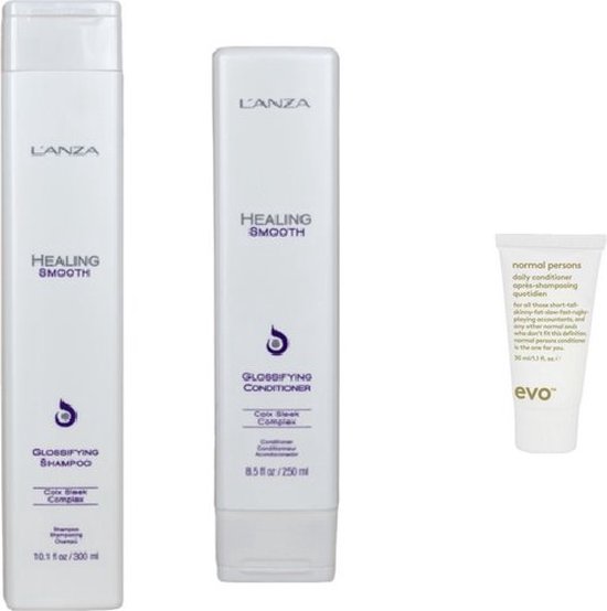 Lanza Duo Set Glossifying Conditioner + Shampoo + Gratis Evo Travel