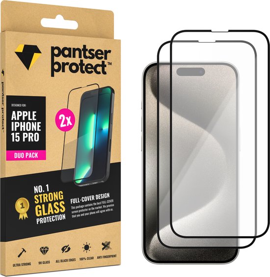 ESR Pantserglas Voor IPhone 16/15 – 3 Stuks, 9H+ Hardheid, Militaire Bescherming, Met Installatiehulp, Luchtbelvrij