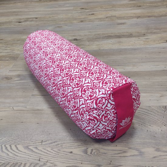 Bolster design Pink rond -  roze - Om Namaste — afbeelding 3