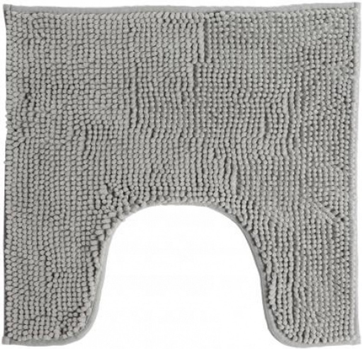 Urban Living WC/Toilet Badkamerkleedje/badmat tapijt - voor op de vloer - steengrijs - 49 x 49 cm