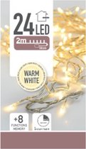 Christmas Decoration kerstverlichting warm wit-24 leds-200 cm-batterij