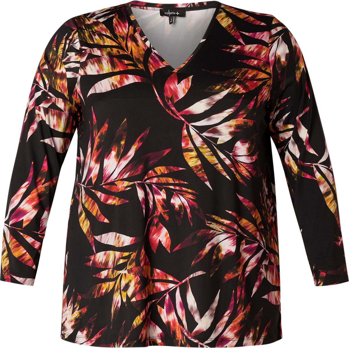 COLLETTA shirt V hals print