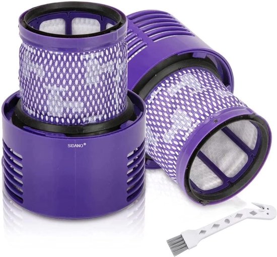 SIDANO® HEPA filter – geschikt voor Dyson V10, SV12 stofzuigers – (2 filters + borstel)