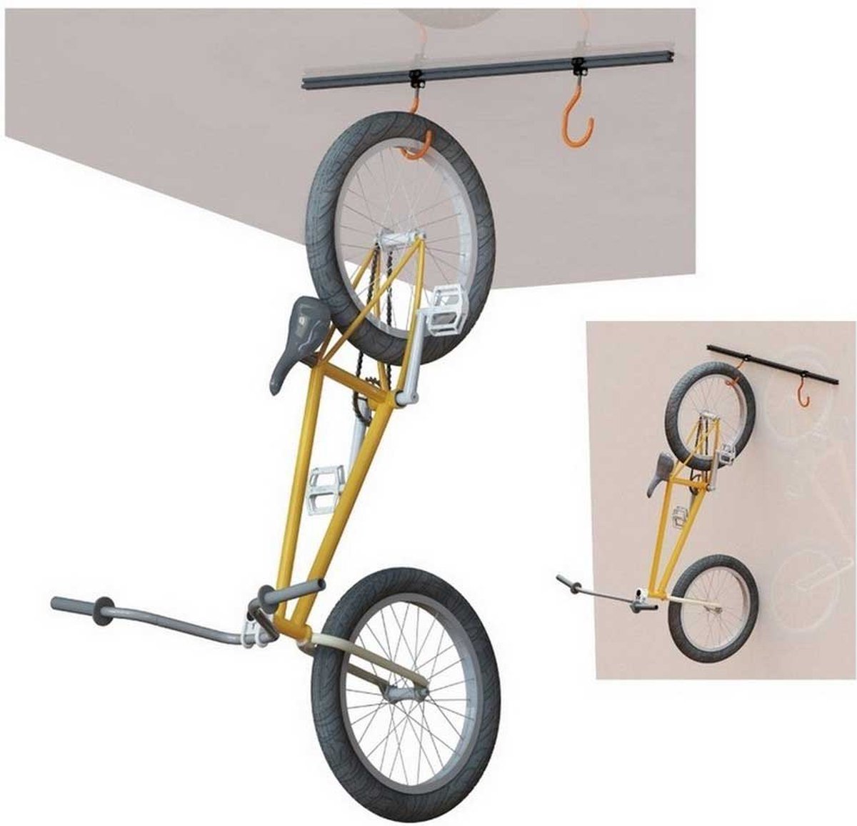 Super B Muurbeugel Voor Fietsen Oranje,Zwart