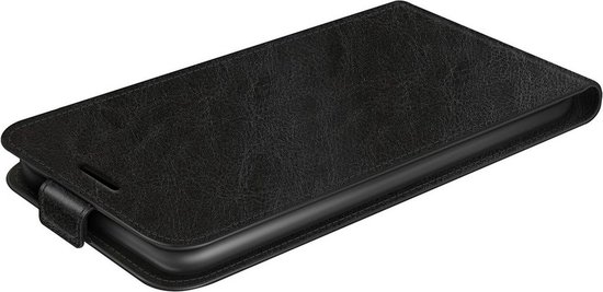 Étui à rabat pour Samsung Galaxy A33 (vers le bas) - Mobilize - Zwart uni - Similicuir