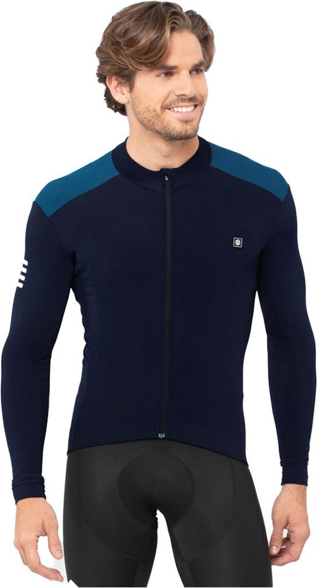 Siroko M4 Cubilla Lange Mouwen Fietsshirt Blauw M Man