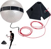 Cheqo® Football Trainer avec ballon - Football Skills Trainer - Ballon sur corde - Voetbal Trainer avec élastique