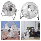 Cheqo® Vloerventilator - Ventilator voor Vloet - Stoer & Robuust - 50W - 3 Snelheden - Ø30cm - Kantelbaar - 3kg