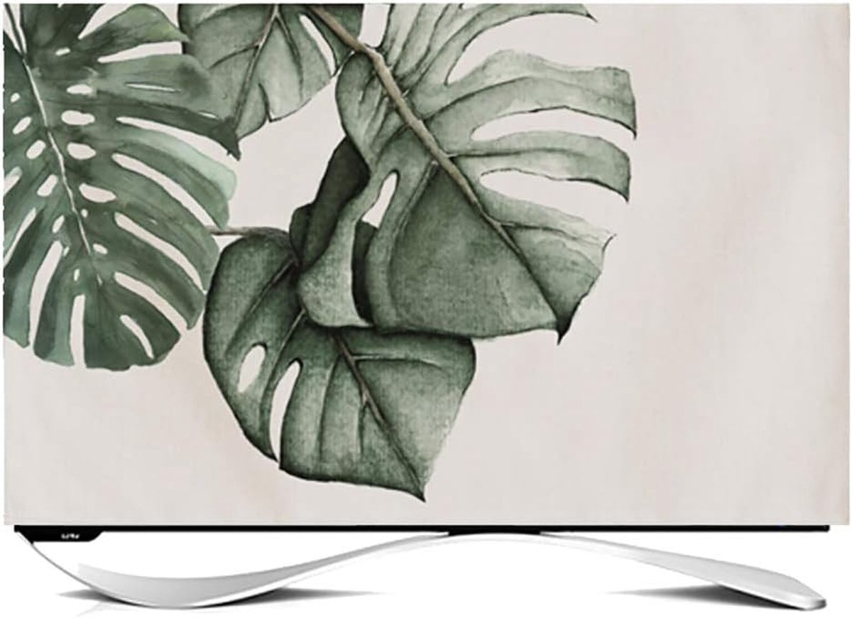 NANKAN 22-80 inch tv-hoes, heldere kleurrijke stofdichte tv-schermbeschermer voor LCD-LED, binnen slaapkamer woonkamer decoratie stofkap (kleur: groen, maat: 65 inch