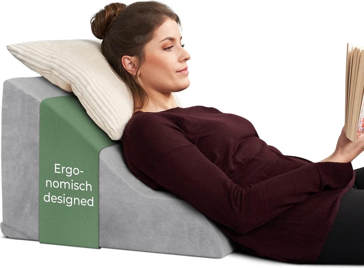 Coussin de lit confortable et doux, appui-dos à grande cale, coussin de  soutien pour la lecture, le canapé, la chaise longue