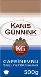 Verpakking Kanis & Gunnink cafeïnevrije filterkoffie, snel-filtermaling, 500g