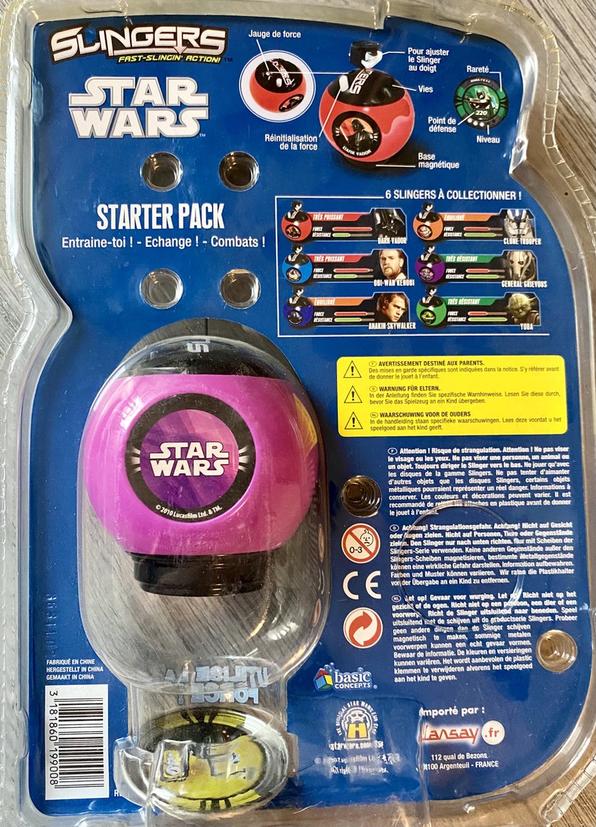 Lansay - Star Wars - Slingers - Starter pack - Diverse kleuren - Inclusief 3 chips - Verzamelen - Collecters Item