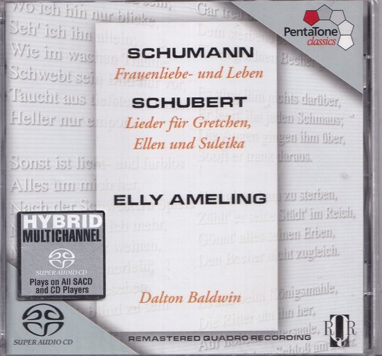 Super-Audio-CD Schumann-Schubert Lieder - Robert Schumann, Franz Schubert - Elly Ameling, Dalton Baldwin