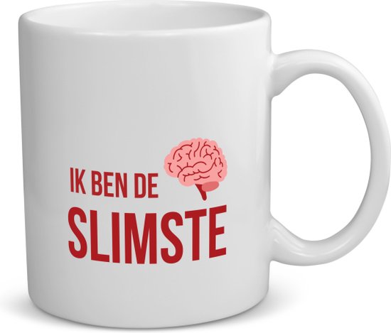 Akyol - ik ben de slimste koffiemok - theemok - Zelfvertrouwen - iemand die heel slim is - quote - cadeautje voor een slim persoon - nerd - kado - cadeau - gift - geschenk - verrassing - slimme mensen - 350 ML inhoud