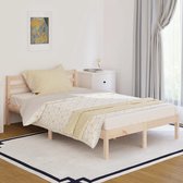 The Living Store Bedframe Grenenhout - 205.5 x 125.5 x 69.5 cm - Hoogwaardige kwaliteit