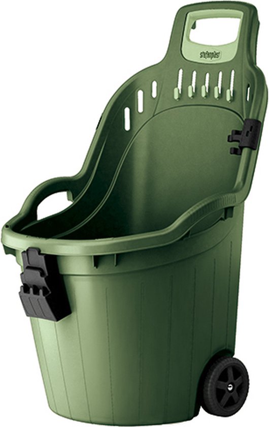 Tuinkar - Tuintrolley - Afvalkar - Afvaltrolley - Kruiwagen - 50 Liter - Groen