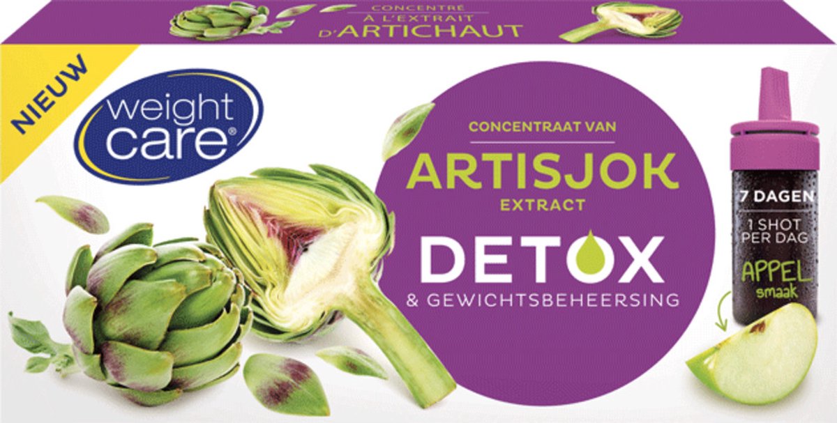 Goedkoopste Weight Care Detox Shots Artisjok appel-7 st