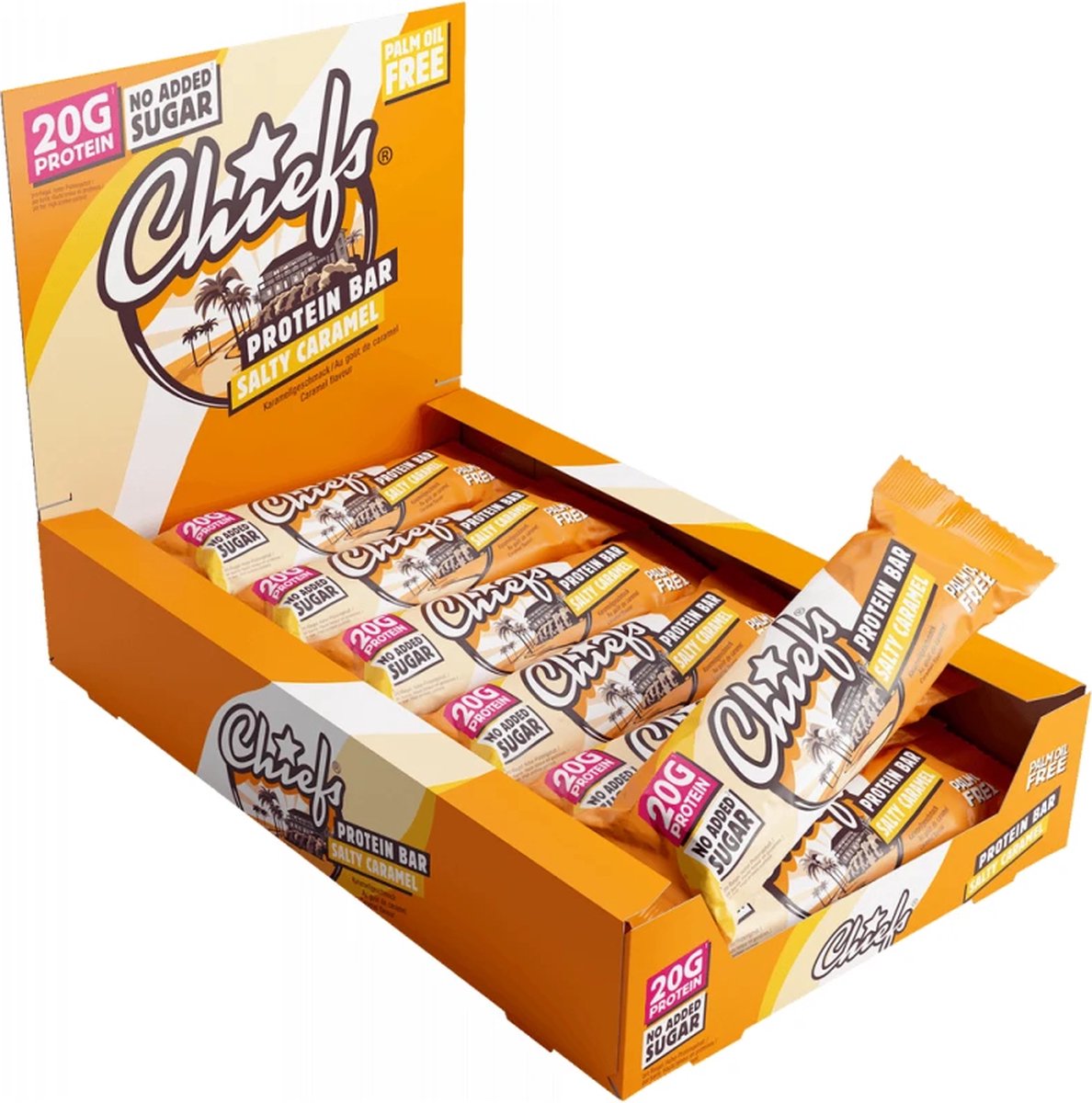 Chiefs Protein Bar (12x55g) Salty Caramel - Repen - Eiwit Repen