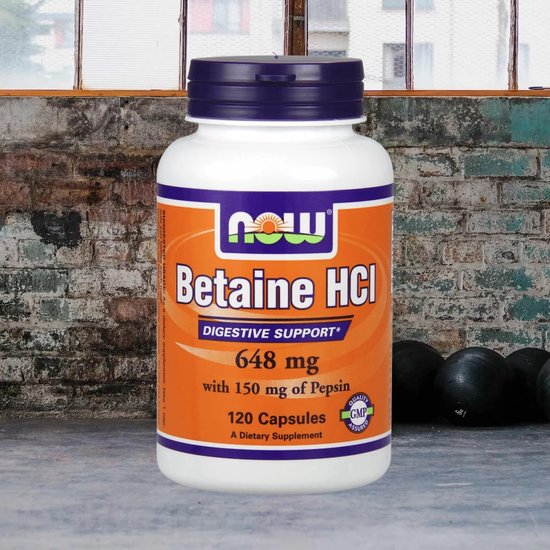 Betaine HCL 648 mg - 120 capsules | bol.com