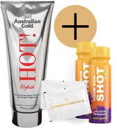 Australian Gold - Hot! Hybride + 2 Vos Shots Sun + 2 Lingettes Rafraîchissantes