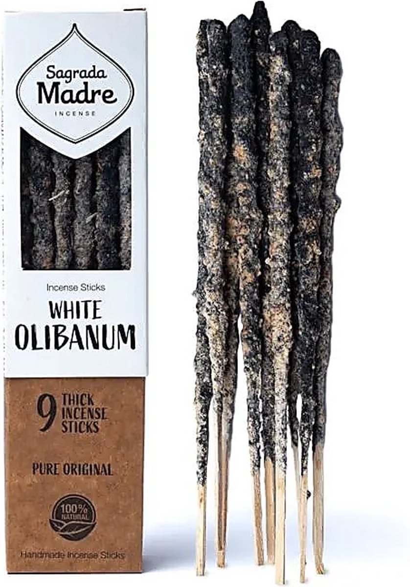 Sagrada Madre witte olibanum 9 Wierookstokjes Natuurlijk Frankincense
