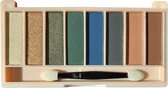 Leticia Well - Aloha Oogschaduw Palette met spiegel - Mat & Shimmer - 8 tinten goud/groen/blauw/bruin - Nummer 133
