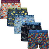 PACK 5 Boxers Homme | Coton | Taille XL | Imprimé animal | Multicolore | Sous-vêtements hommes | Sous-vêtements Homme Onder |