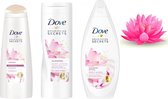 DOVE Glowing Ritual Lotusbloem Pakket - Shampoo / Bodylotion / Douchegel