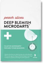 Tranches de Peach - Microdarts Deep Blemish - Patchs de boutons sous la surface - Patchs de boutons - 9 pièces