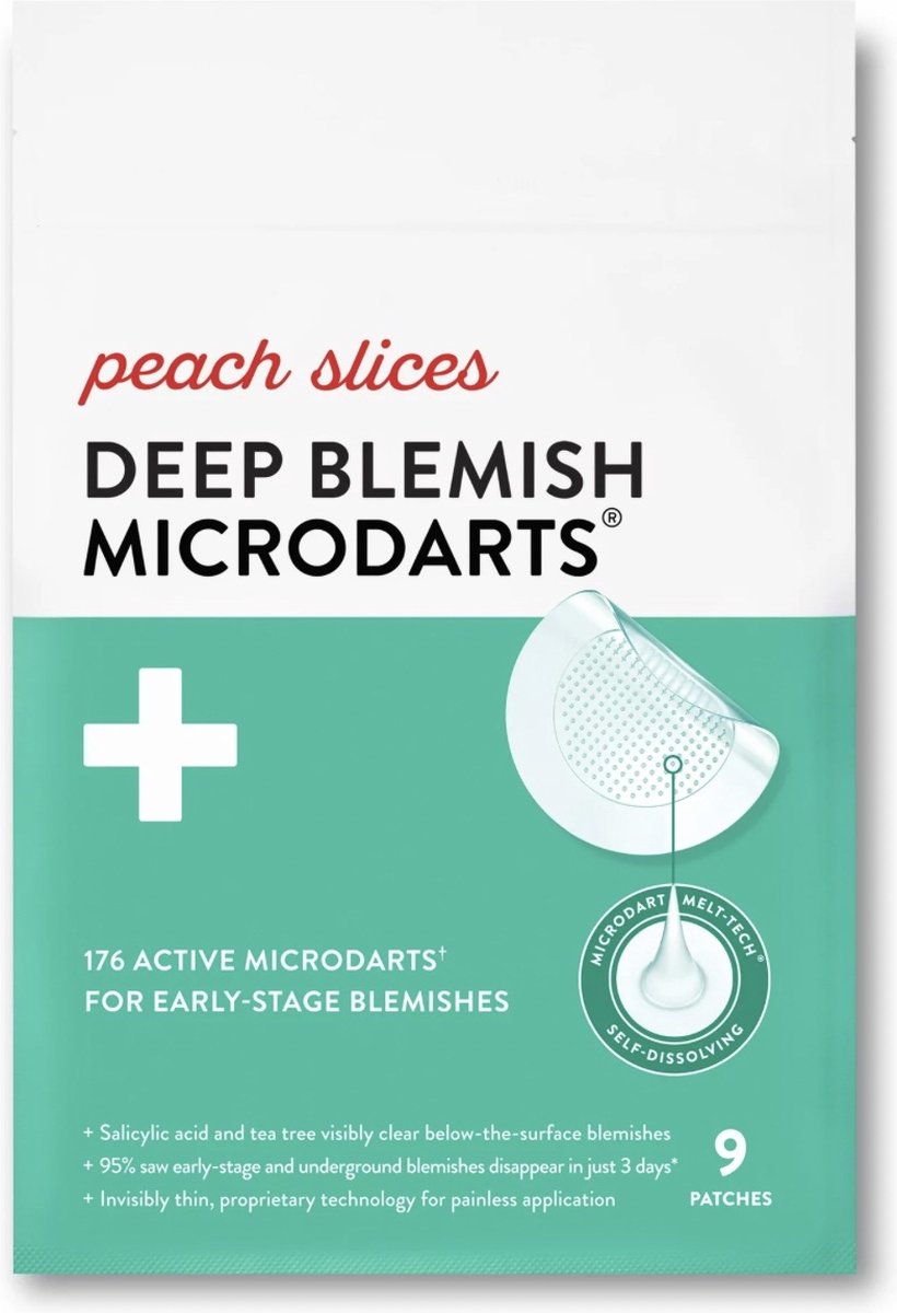 Peach Slices - Deep Blemish Microdarts - Below-the-Surface Pimple Patches - Pukkel pleisters - 9 stuks