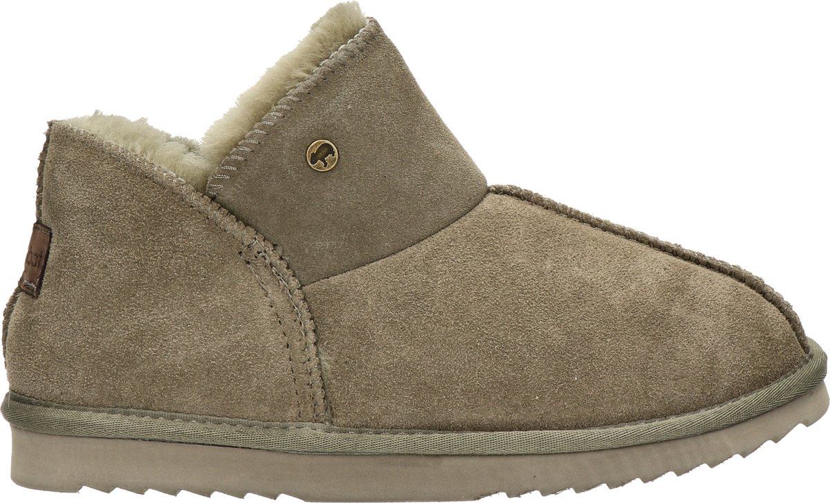 Warmbat Willow Suede Dames Sloffen - Groen