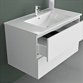 Vestland - Meuble de salle de bain avec lavabo - 80 CM - Wit - Ensemble de meuble de salle de bain