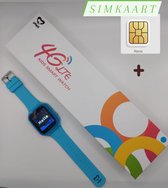 WyWiS® Smart Watch Kinderen Blauw + Simkaart - GPS Horloge Kind - 4G Videobellen -Spatwaterdicht - IP65 - SOS - GPS Tracker -Voice Chat - Alarm Klok -  GEO Fencing