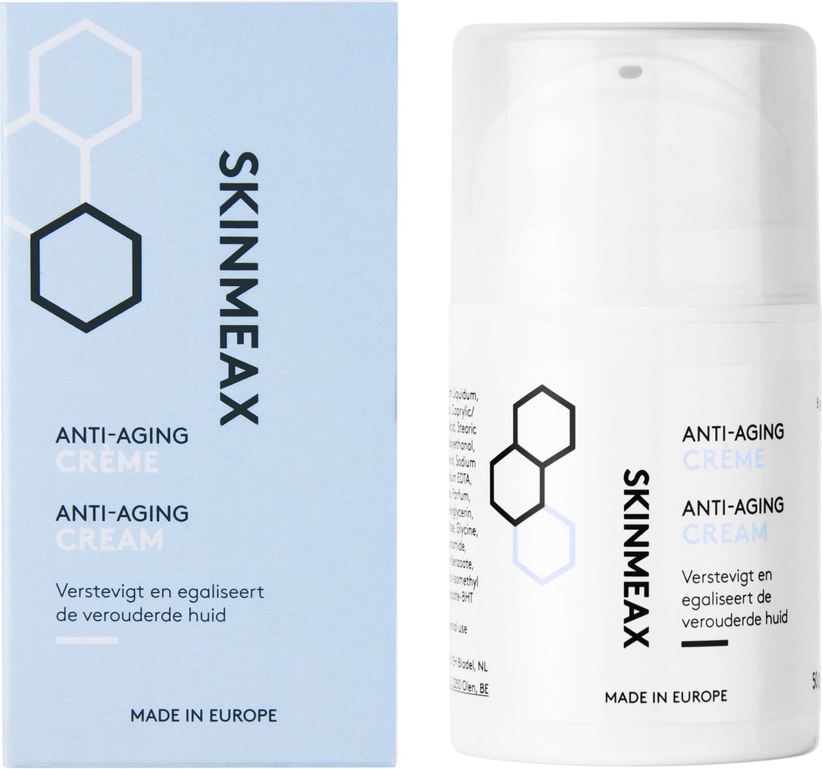 Skinmeax Anti-Aging Crème - Gezichtsverzorging - Vermindert de kenmerken van huidveroudering - 50ml
