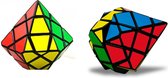 Casse-tête cube 3 x 3 x 3 en forme de diamant.