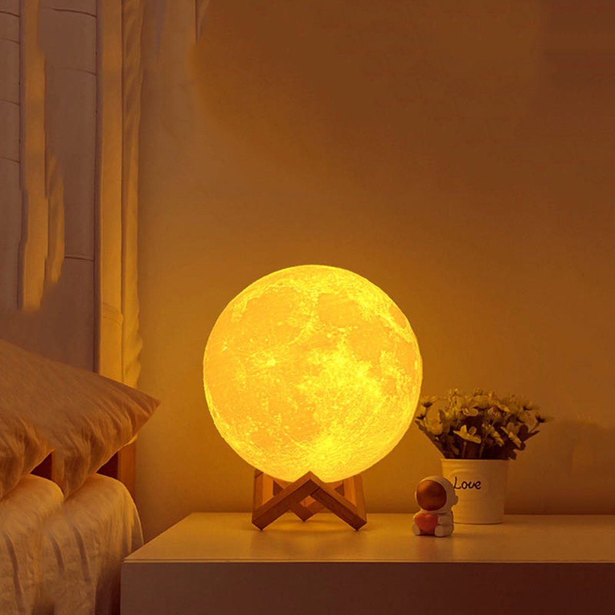 Maanlamp met 16 kleuren Moon light Moon lamp