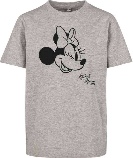 Mister Tee Minnie Mouse - Minnie Mouse XOXO Kinder Tshirt - Kids - Grijs