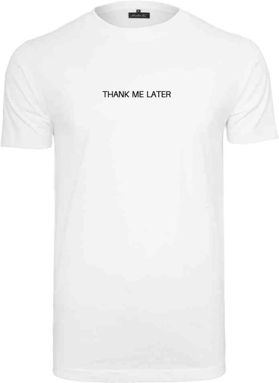 Mister Tee - Thank Me Later Heren T-shirt - XS - Wit