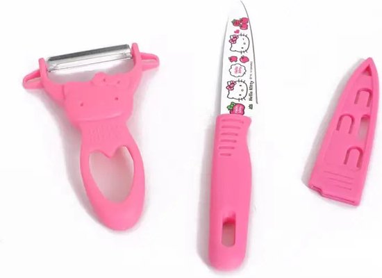 Hello Kitty – couteau à éplucher les fruits, en acier inoxydable