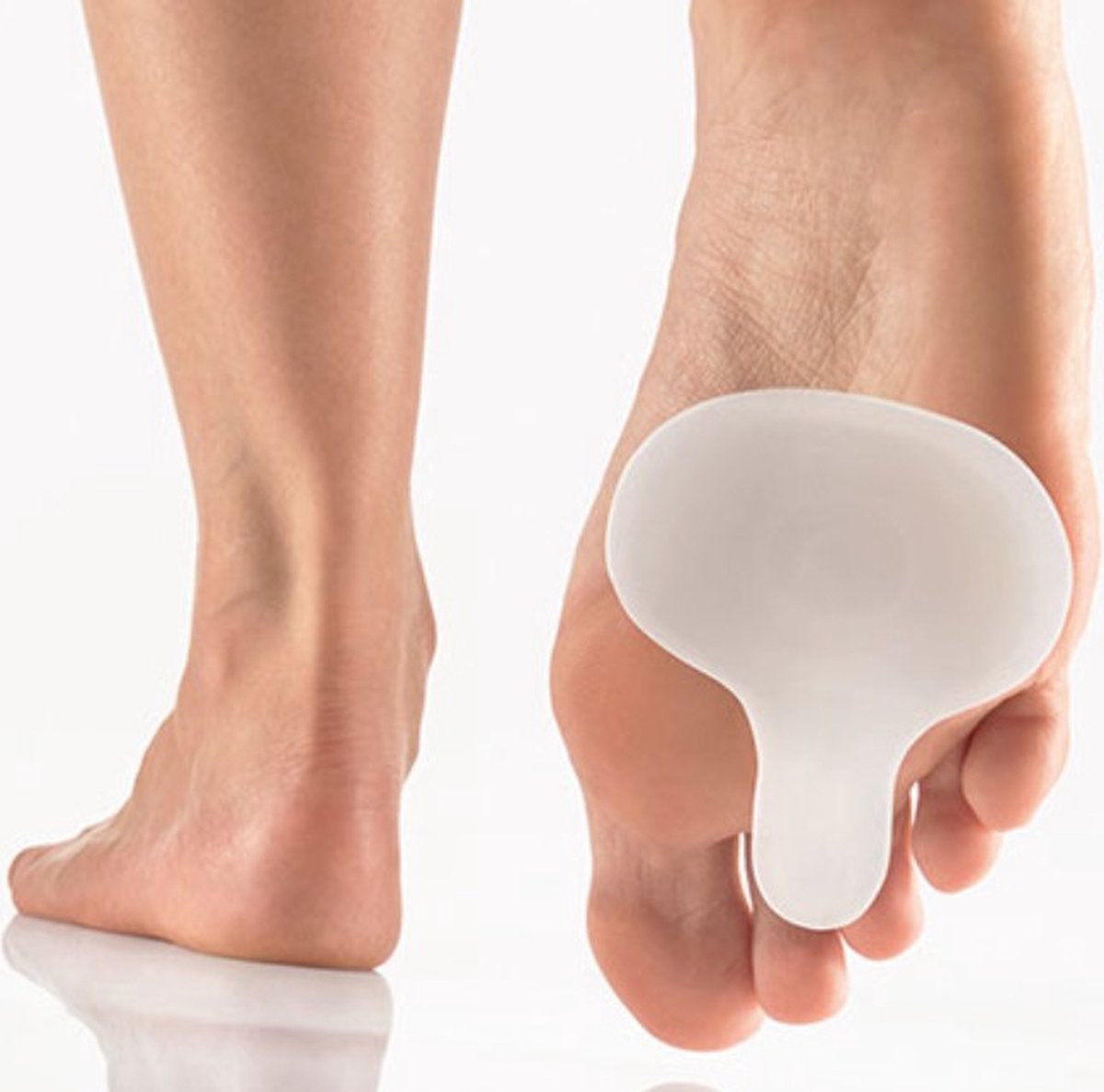Bort Pedisoft voorvoetkussen + teenspreider in silicone, 107080, per paar