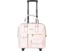 Olivia Lauren Tokyo Dames Laptoptrolley 17 inch - Businesstrolley - Kunstleer - Roze
