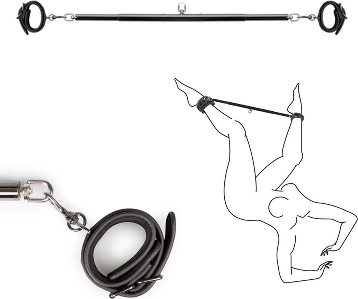 EasyToys Fetish; expander spreader bar and cuffs set