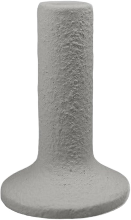 Bougeoir Leeff gris céleste grand - ciment - Ø 8,6 centimètres x 13 centimètres