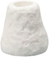Leeff kandelaar carmen wit klein - cement - 5,6x5,3cm