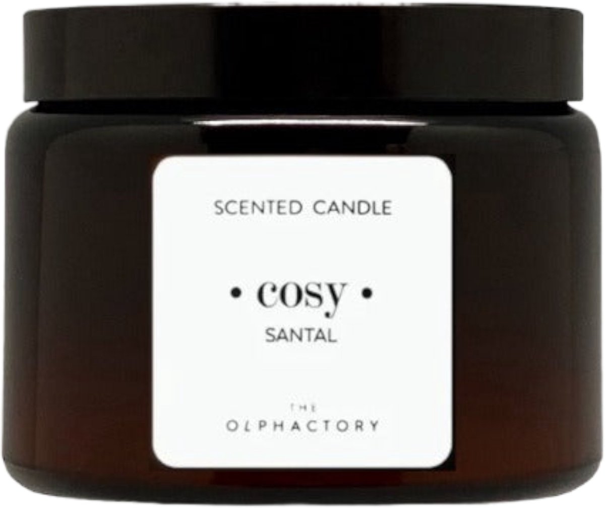 The Olphactory Cosy Santal - Scented Candle XL - 360 gram - 2 lonten - 60 branduren - Geurkaars
