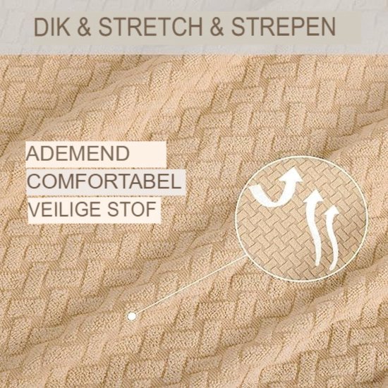 Tural Elastische bankhoes Valeta. Sofaovertrek, bruin, 2-zits (130-160cm