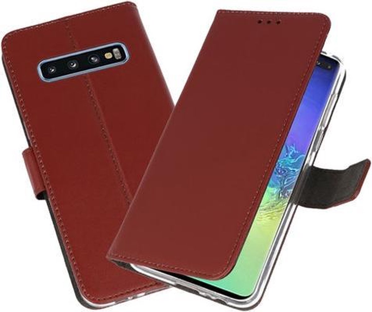 Bestcases Pasjeshouder Telefoonhoesje Samsung Galaxy S10 Plus - Bruin